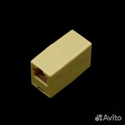 Соединитель проходной адаптер RJ11 6P4C