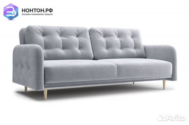 Диван книжка Париж серый