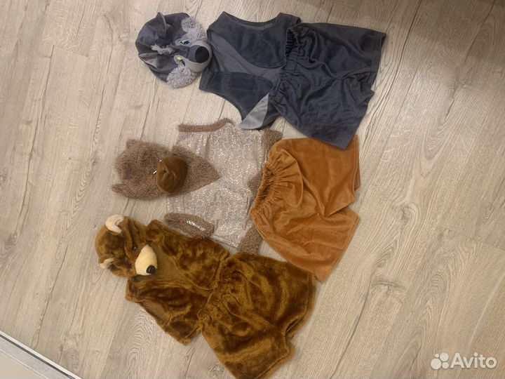 Прокат новогодних костюмов (мишка, волк, баран)