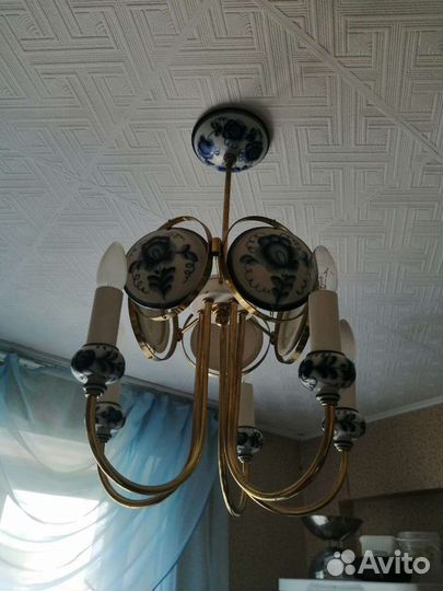 Люстра Гжель