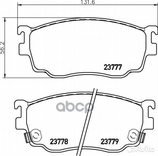 Колодки тормозные дисковые перед (PF-5418)
