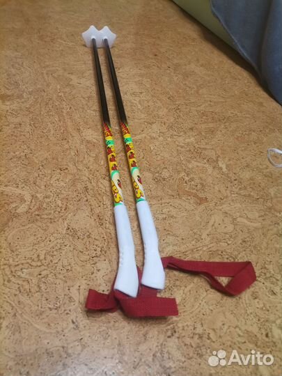 Детские лыжи 110 и палки 80