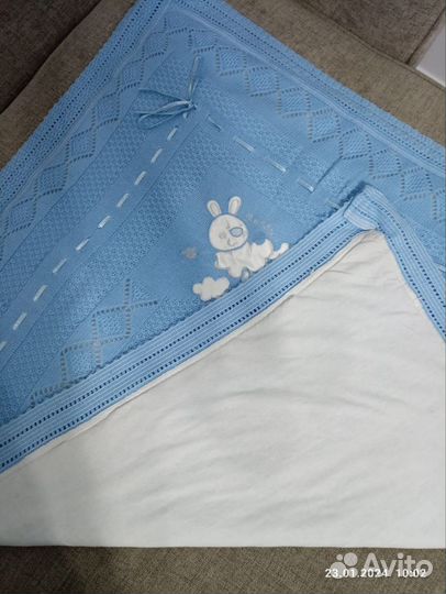 Одеяло конверт плед для новорожденного на выписку