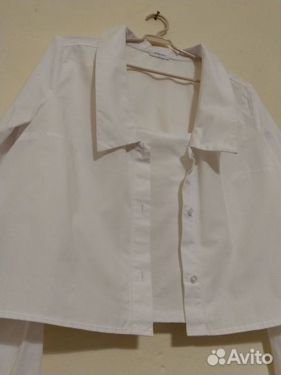 Рубашка хлопковая укороченная новая