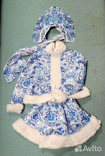 Карнавальный костюм для девочки Снегурочка