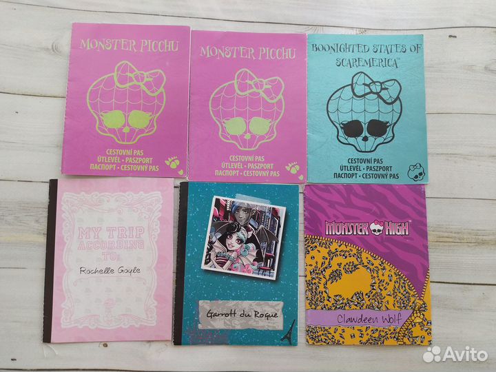Дневники и карточки Monster high оригиналы