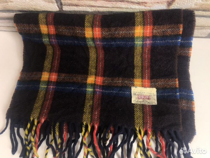 Sisley Итальянский Клетчатый Шарф