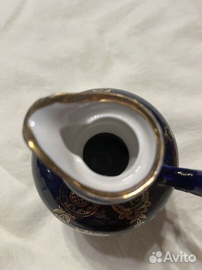 Чайник СССР винтаж cobalt кобальт штоф лфз