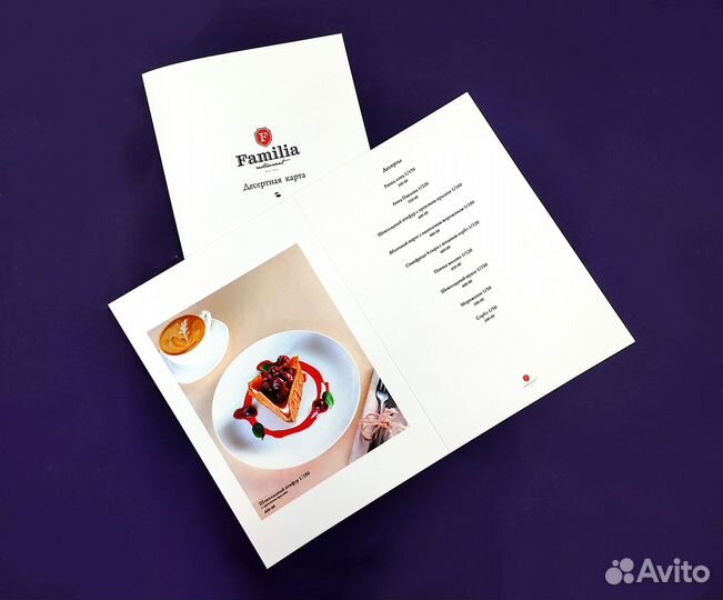 Типография печать меню бирок этикеток листовок