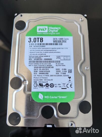 Жёсткий диск WD Green 3Tb 2шт