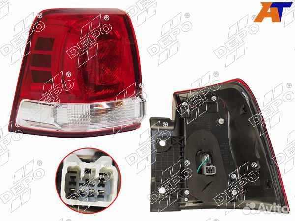 Фонарь задний toyota land cruiser, toyota land cru