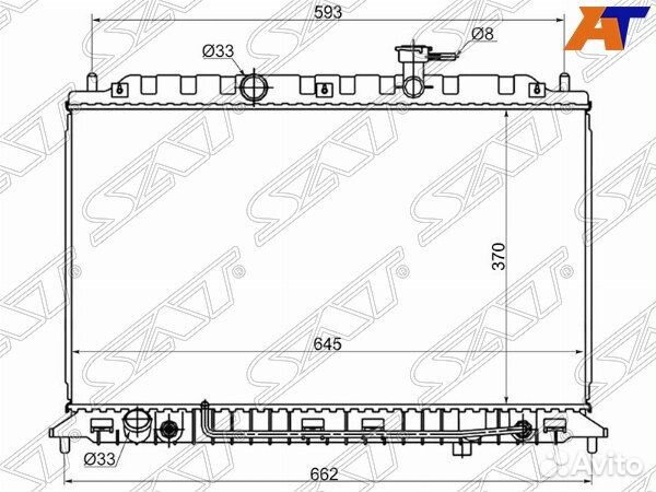 Радиатор KIA RIO 05-10