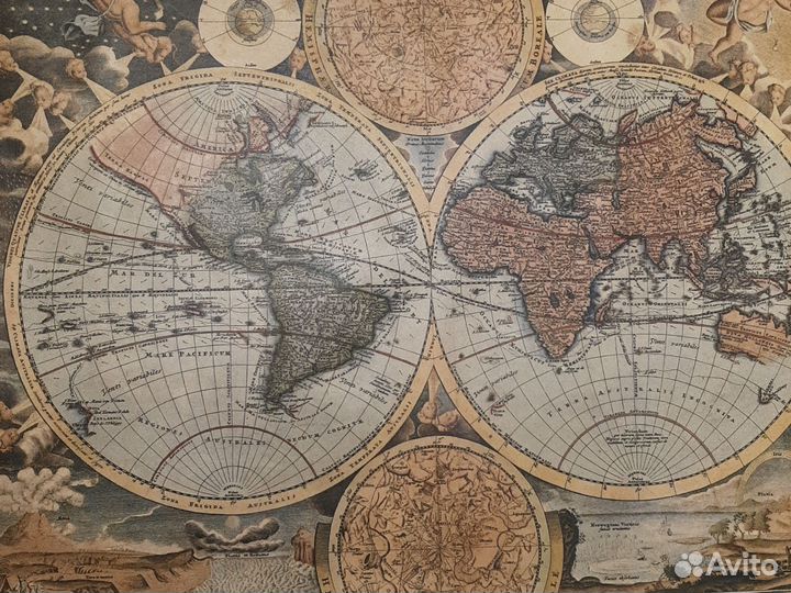 Карта средневековая (репродукция )