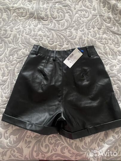 Шорты женские экокожа