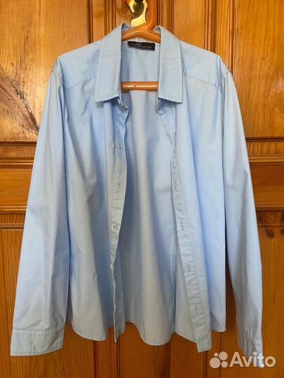 Рубашка школьная голубая Dan maralex на 158 см