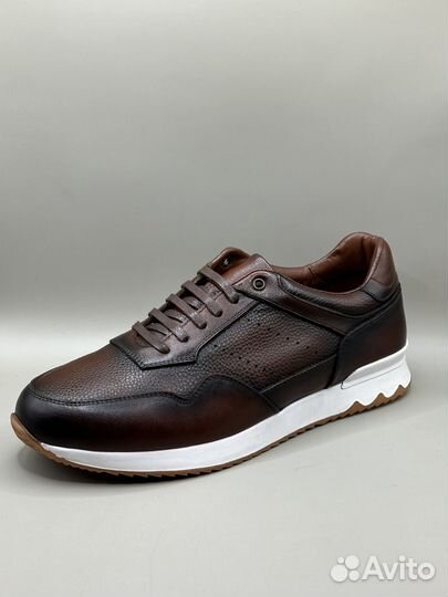 Кроссовки мужские кожаные