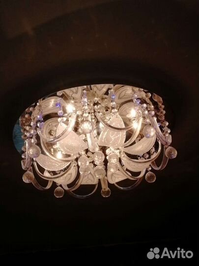 Люстра потолочная светодиодная с пультом б/у