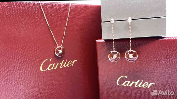 Серьги Amulette de Cartier 0,14ct