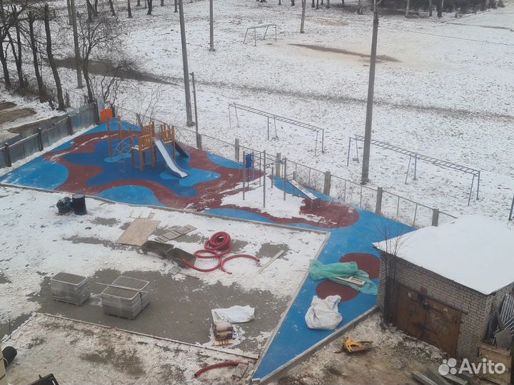 Резиновое покрытие для детских площадок