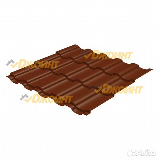 Металлочерепица 0,45 RAL 8004