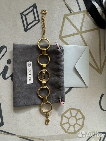 Браслет и скрьги Emilio Pucci оригинал