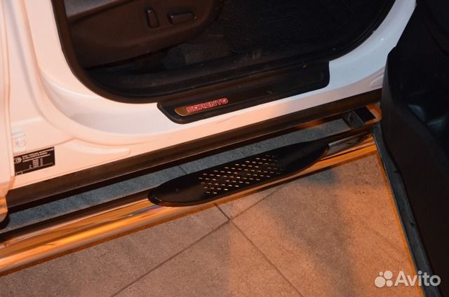 Пороги трубы на KIA sorento prime