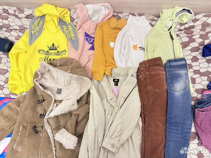 Пакет вещей на дев. 104-122,целый набор в сад35+шт