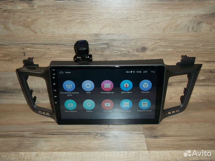 Магнитола Toyota RAV4 Android с камерой
