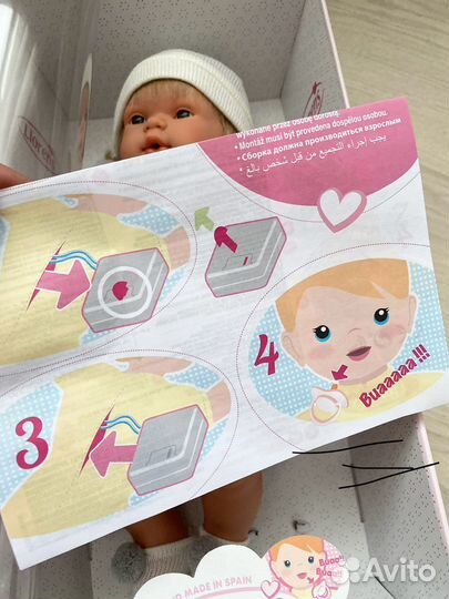 Новая кукла пупс Llorens в коробке