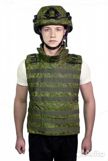 Комплект Военный Бронежилет Бр4 + Шлем Альфа 2