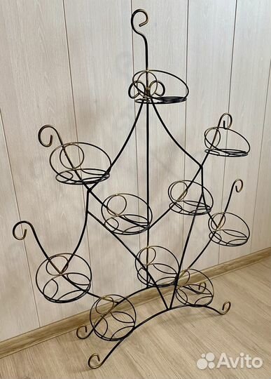 Подставка для цветов напольная металлическая