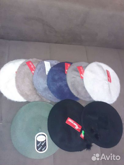 Берет женский, комплекты берет вязаный+шарф