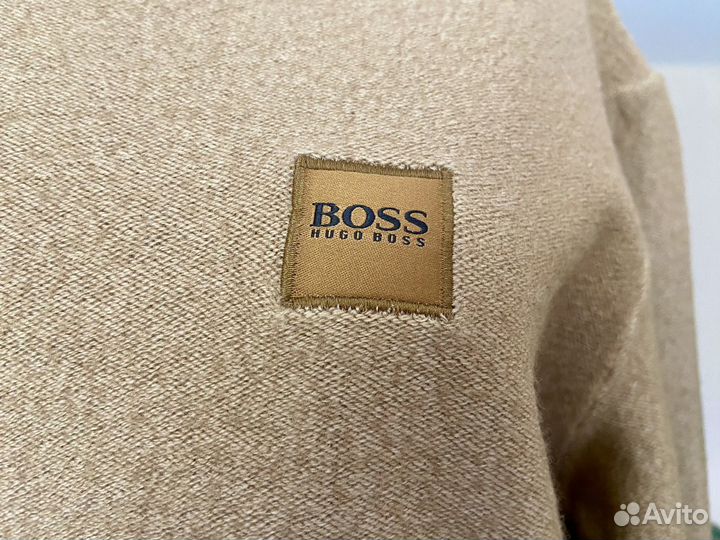 Свитер шерсть 44 46 Hugo Boss карамельный