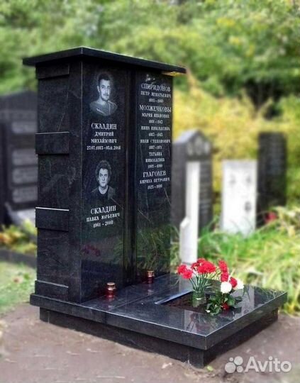 Индивидуальный колумбарий из гранита и мрамора