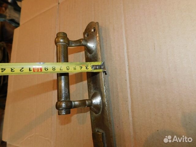 Антикварная,дверная ручка с усадьбы фабриканта