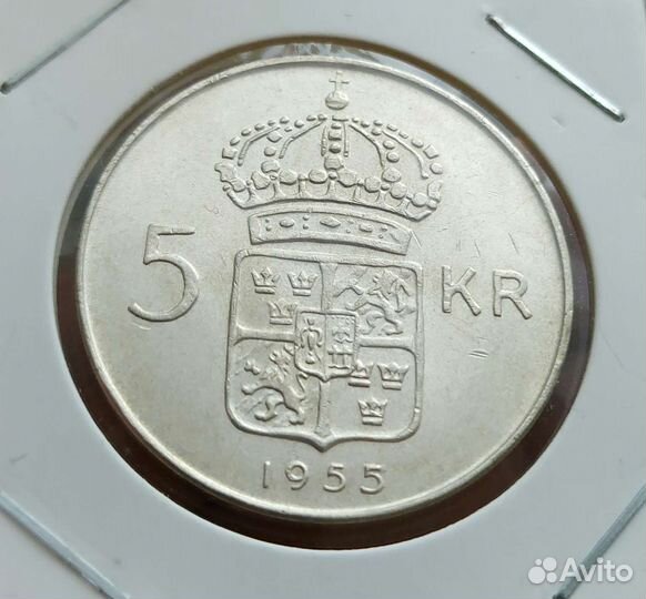 Швеция 5 крон 1954