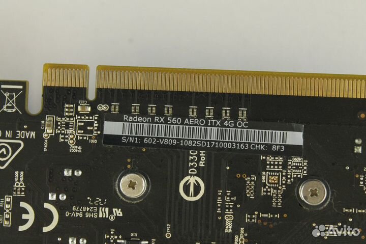 Видеокарта 4 GB AMD Radeon RX 560 MSI Aero ITX 4G OC