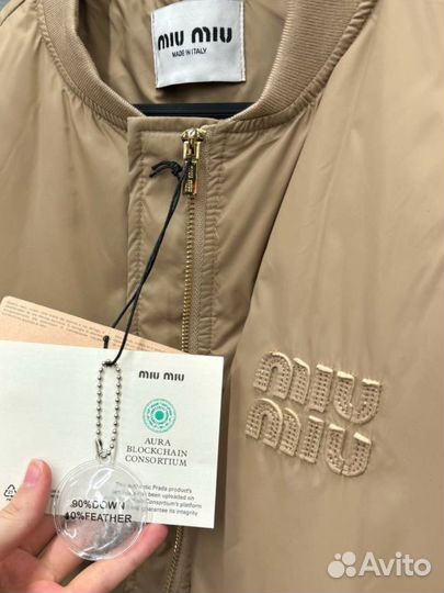 Бомбер Miu Miu оверсайз