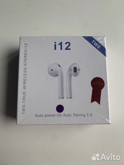 Новые запечатанные беспроводные наушники TWS I12