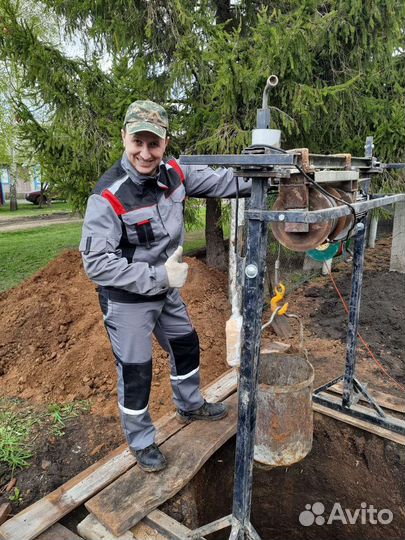 Копка, чистка колодца, септики, водоснабжение