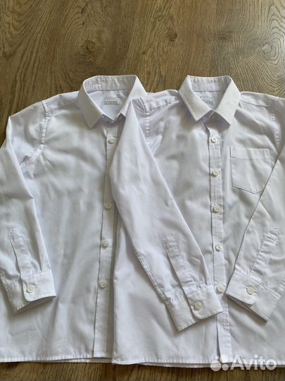 Белая рубашка 2шт