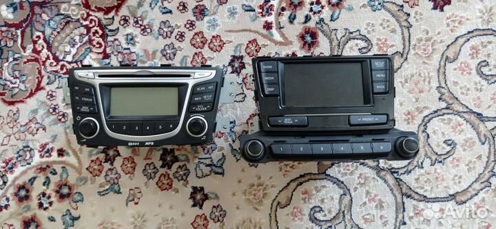 Штатный магнитофон хундай солярис