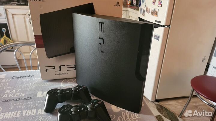 Sony Playstation3 Slim 500гб 2 геймпада+140игр HEN