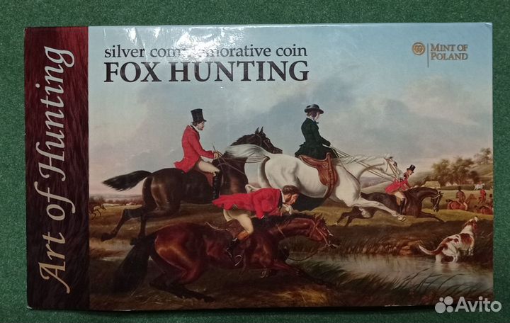 Монета Ниуэ Охота на лис Серебро