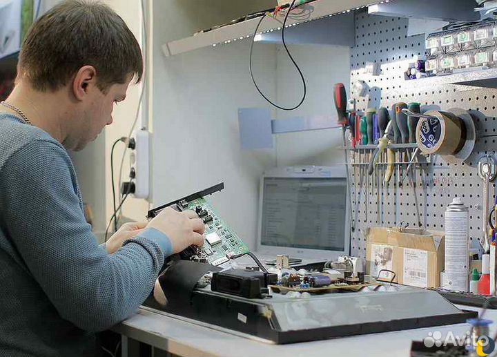 Ремонт телевизоров, мониторов. Гарантия на работы