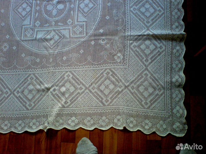 Покрывало накидка на тумбочку подушку тюль СССР
