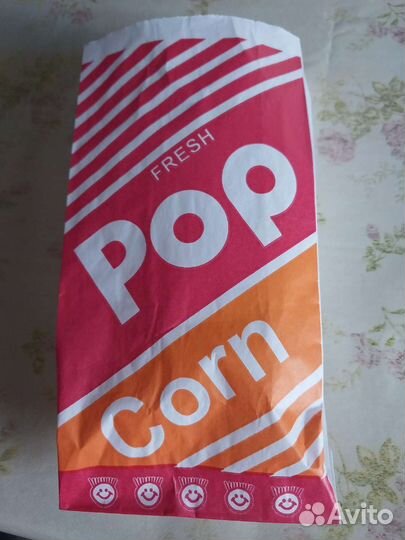 Пакетики для попкорна бумажные 100 шт