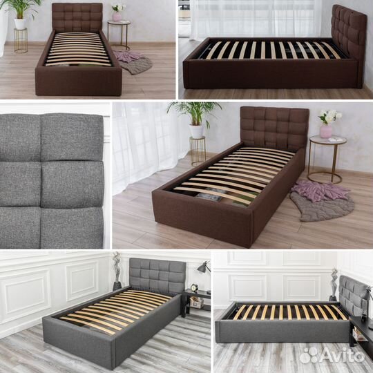 Кровать односпальная 80х200 Прованс рогожка