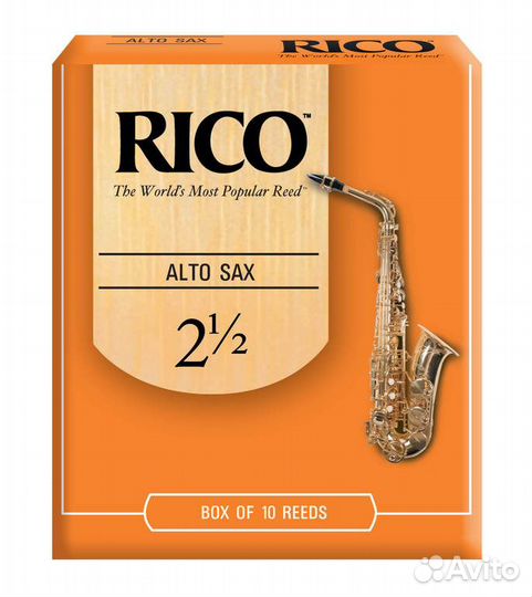 Rico RJA1025 Трость для саксофона альт, размер 2.5