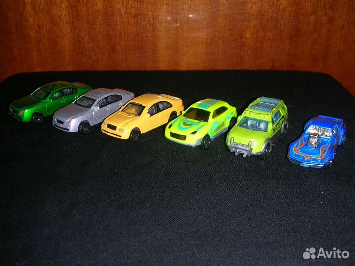 Игрушки машинки, металл, 6 шт